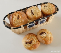 Brioches  la banane et au chocolat