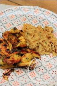 Aiguillettes de poulet au miel et au curry