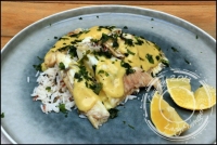 Ailes de raie au curry gingembre et coriandre