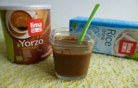 yaourts vgtaux de riz  l  orge torrfie Yorzo Lima (dittiques vgans sans lait ni sucre ni cafine et riches en fibres)