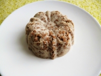 gâteau cru pomme yaourt aux céréales de son de blé et au psyllium (diététique sans oeuf ni beurre ni cuisson riche en fibr