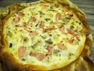 tarte poireaux et lardons