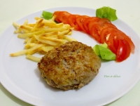 Steak hach de veau  la courgette