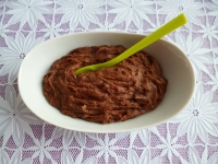 entremets allg chocolat poire au konjac (dittique protin sans oeuf ni sucre ni beurre ni cuisson trs riche en fibres)