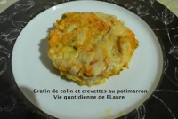 Gratin de colin et crevettes au potimarron Vie quotidienne de FLaure