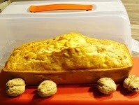 cake chvre noix et raisins