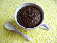 mugcake végétarien hyperprotéiné chocolat Yannoh psyllium (diététique allégé sans sucre ni beurre ni caféine riche en fibres)