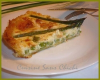 Tarte aux asperges et au fromage de chvre