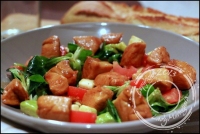 Salade de poulet caramélisé de Cyril Lignac