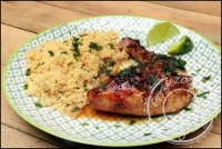Poulet rti aux 5 pices et boulghour