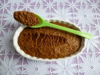 dessert dittique vgan aux protines de tournesol et succdan Yannoh (sans gluten ni oeuf ni beurre ni sucre riche en fibres)