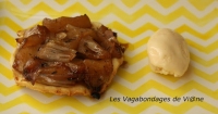 Glace au camembert et petites tatins pomme chalote