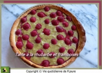 Tarte  la rhubarbe et framboises Vie quotidienne de FLaure