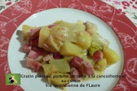 Gratin poireau pomme de terre  la cancoillotte et au cumin Vie quotidienne de FLaure