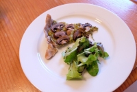 Tarte sale vegan aux champignons et poireaux