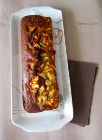 Cake marbr aux pommes et au chocolat