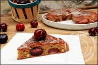 Fondant healthy aux cerises et chocolat blanc