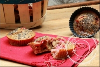 Muffins moelleux aux fraises et graines de chia sans gluten et sans lactose