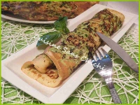 Crpes aux courgettes et fromage