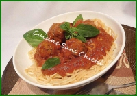 Boulettes d  agneau bolognaise
