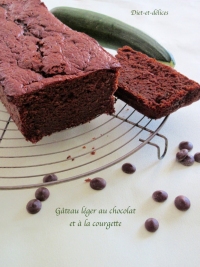 Gteau au chocolat et  la courgette