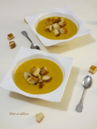 Velout de lentilles corail et lait de coco au cook expert