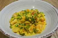 Curry de perche aux poivrons