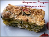 Lasagnes WW aux courgettes et chvre