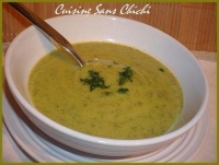 Velout de courgettes au chvre frais