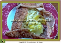 Galette pommes de terre bacon oignon et crme