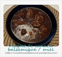 Magret de canard balsamique miel