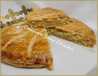 Galette des rois  la crme d  amandes pte feuillet maison