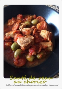 Saut de veau au chorizo