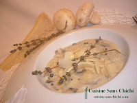 Risotto au parmesan et aux champignons de Paris
