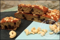 Banana cake aux noix de cajou et ppites de chocolat sans lactose
