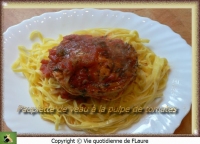 Paupiette de veau  la pulpe de tomates