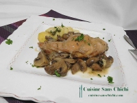 Gigolettes de lapin aux champignons de Paris
