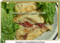 Feuillets chvre bacon tomate
