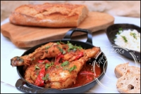 Poulet au gingembre et coriandre frache