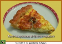 Tarte aux pommes de terre et roquefort