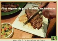 Filet mignon de porc marin au barbecue