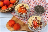 Chia pudding noisette et abricots sans lactose