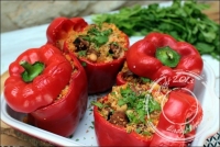 Poivrons farcis au couscous