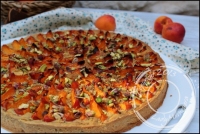 Tarte amandine pistache et abricots