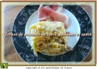 cras de pommes de terre poireaux et Speck
