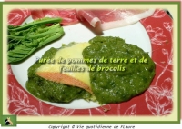 Pure de pommes de terre et de feuilles de brocolis