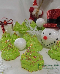 Sapin de Nol en meringue