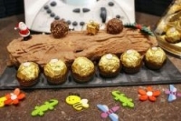 Buche de noel Ferrero Rocher au thermomix de Vorwerk