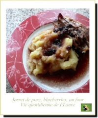 Jarret de porc blueberries au four