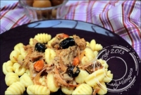 Gnocchi sauce au yaourt poulet et citron confit